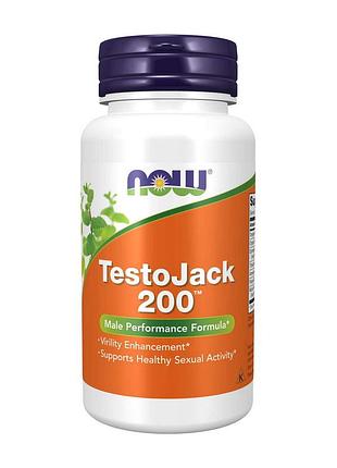 Комплекс для чоловіків з макою, горянкою і женьшенем now testojack 200 60 вегетаріанських капсул