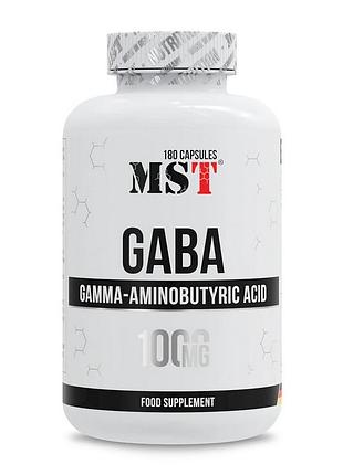 Гамк (gaba) 1000 мг для сну і спортсменів та від стресу mst gaba 1000 mg 180 капсул