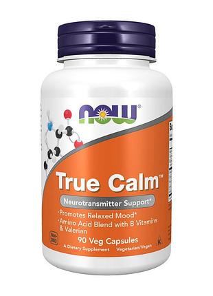 Комплекс от стресса с гамк, глицином и витаминами b для нервной системы now true calm amino relaxer 90 вегетарианских капсул