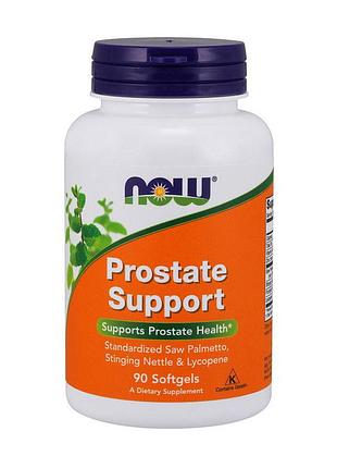 Комплекс для простаты с крапивой, ликопином и со пальметто now prostate support 90 мягких капсул
