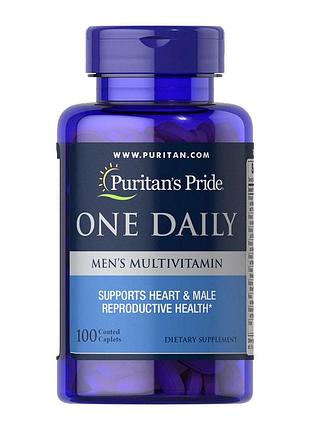 Витамины для мужчин для иммунитета и энергии puritan's pride one daily men's multivitamin 100 капсуловидных таблеток