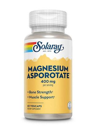 Комплекс магнію (аспартат, цитрат, оротат) для сну та від судом solaray magnesium asporotate 400 mg 60 вегетаріанських капсул