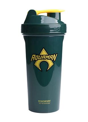 Шейкер для протеина и спортивного питания с ситом на крышке smartshake lite dc aquaman 800 мл
