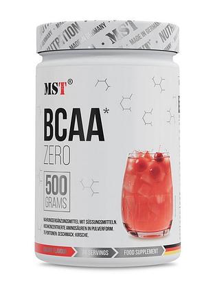 Аминокислоты bcaa порошок без сахара для восстановления мышц, набора массы и выносливости mst bcaa zero 500 г вишня