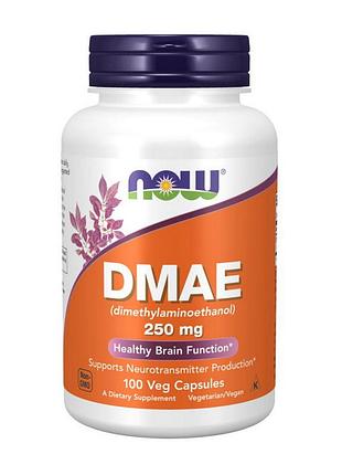Dmae 250 мг для мозку now dmae 250 mg 100 вегетаріанських капсул