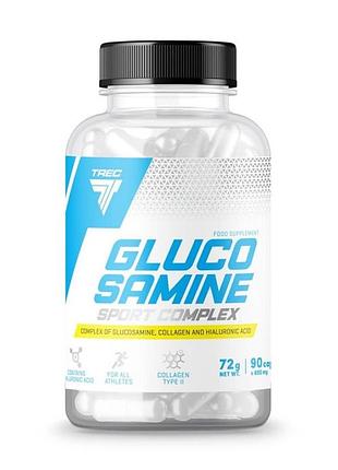 Хондропротектор: глюкозамин и коллаген 2 типа для суставов и коленей trec nutrition glucosamine sport complex 90 капсул