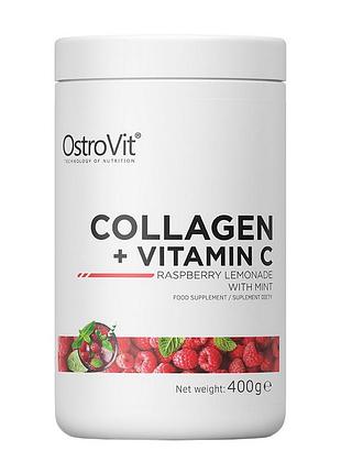 Коллаген говяжий гидролизованный с витамином c 500 мг для суставов ostrovit collagen + vitamin c 400 г кола с ромом