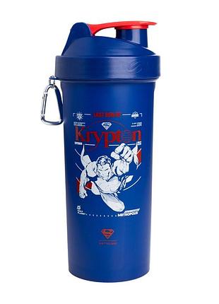 Шейкер для протеина и спортивного питания с ситом на крышке smartshake lite dc superman 1 л