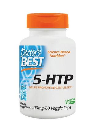 5-htp 100 мг (гідроксітриптофан) для сну, настрою і схуднення doctor's best 5-htp 100 mg 60 вегетаріанських капсул