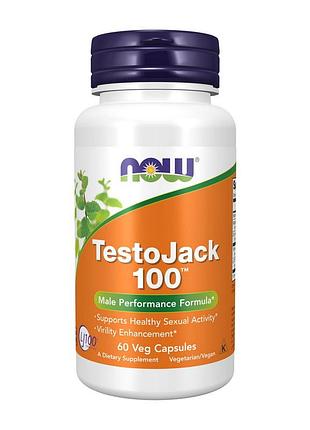 Комплекс для чоловіків з трибулусом, цинком і магнієм now testojack 100 60 вегетаріанських капсул