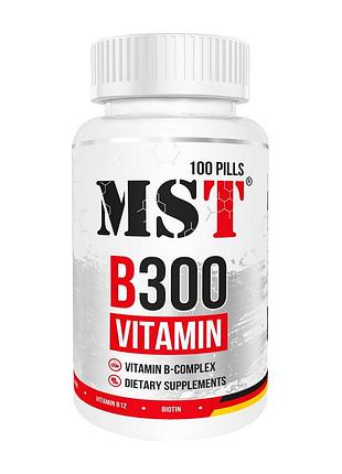 Вітаміни групи b для нервової системи, волосся, жінок і чоловіків mst vitamin b300 100 таблеток