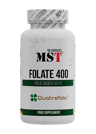 Фолат (витамин b9) для женщин, мужчин и волос mst folate 400 90 капсул