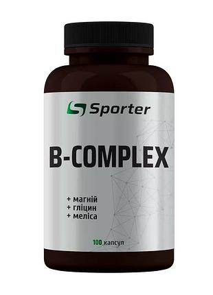 Витамины группы b для нервной системы, волос, женщин и мужчин sporter b-complex 100 капсул