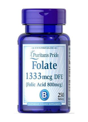 Фолиевая кислота 800 мкг для женщин, мужчин и волос puritan's pride folic acid 800 mcg 250 таблеток