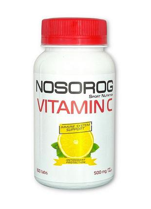 Вітамін c 500 мг для шкіри, дорослих, волосся і імунітету nosorog vitamin c 500 100 таблеток