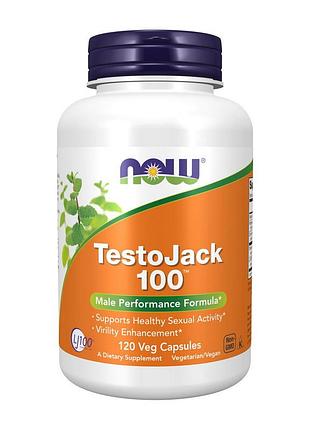 Комплекс для чоловіків з трибулусом, цинком і магнієм now testojack 100 120 вегетаріанських капсул