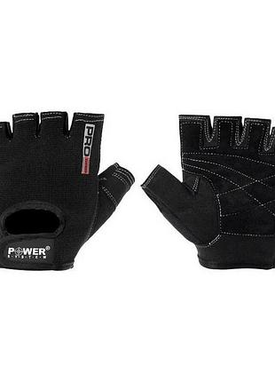 Перчатки для зала и фитнеса без пальцев power system pro grip 2250 чёрные