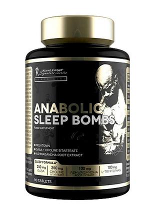 Комплекс для сну з мелатоніном 1 мг і gaba kevin levrone anabolic sleep bombs 90 таблеток