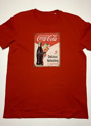 Drink coca cola вінтажний стиль червона футболка розмір l
