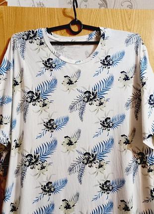 Jack &amp; jones -отличный блузон в принт🗯💦 котон🗯💦 трикотаж🗯💦 бангладеш🗯💦бренд