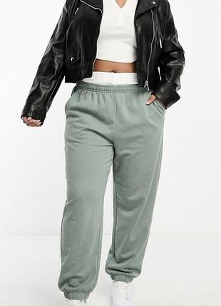 Теплые брюки джоггеры с начесом h&amp;m р.xl-xxl