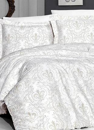 Постельное белье семейное 2 пододеяльника сатин 100% хлопок 160×220 first choice delmor cream
