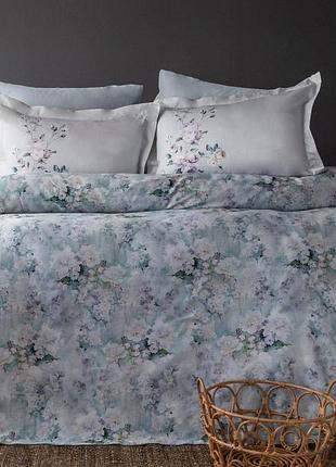 Постельное белье евро сатин 100% хлопок 200×220 pupilla collection rosy мятное