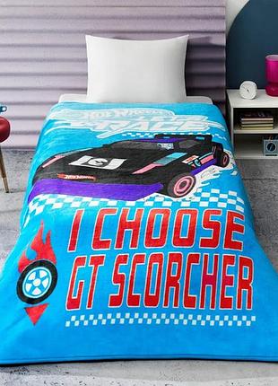 Плед дитячий 100% поліестер 160×220 см tac disney hot wheels lets race