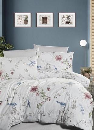 Постільна білизна сімейна 2 підковдри ранфорс 100% бавовна 160×220 first choice hope grey сіра