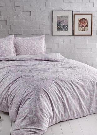 Постельное белье евро сатин 100% хлопок 200×220 tac castillo lilac лиловое