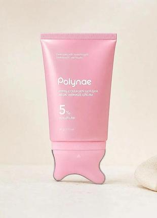Крем массажер против морщин для шеи и лица medicube pdrn collagen gua sha neck wrinkle cream, 90g