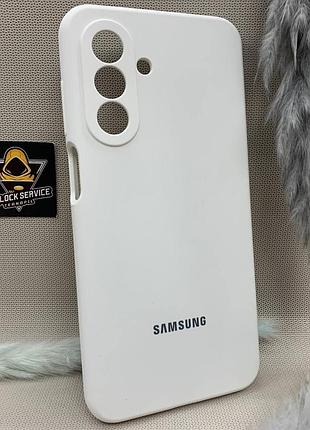 Чехол с логотипом для samsung galaxy a17 | противоударный | soft touch | белый