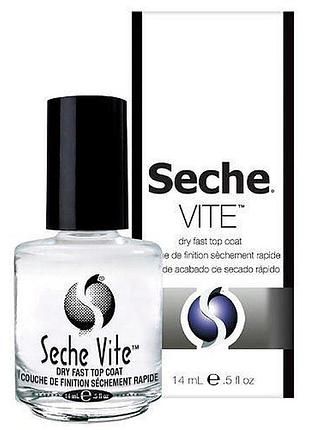 Швидкосохнуче верхнє покриття для лаку seche vite dry top coat, 14 мл