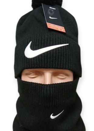 Комплект бафф + шапка nike