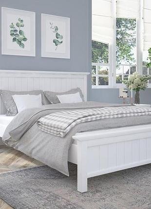 Двуспальная кровать mebigrand вирджиния белый (ral9003) 180х200 см (dmbg-1608)