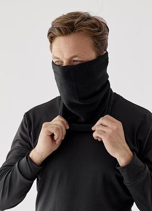 Бафф флісовий, снуд, баф унісекс чорний