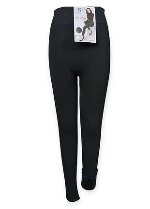 Лосины женские kenalin 2011 черные мех бесшовные батальные р.xl-4xl (уп. 6 шт)