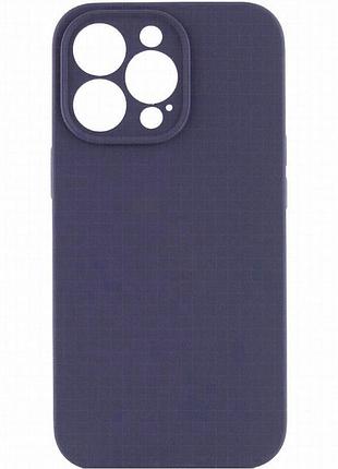 Чохол silk full camera protective (aa) no logo для apple iphone 13 pro (6.1") темно-синій / midnight blue