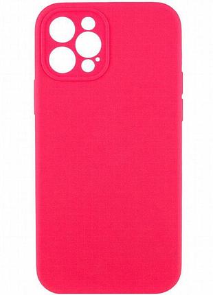 Чохол silk full camera protective (aa) no logo для apple iphone 12 pro max (6.7") рожевий / barbie pink