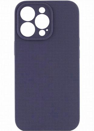 Чохол silk full camera protective (aa) no logo для apple iphone 13 pro max (6.7") темно-синій / midnight blue