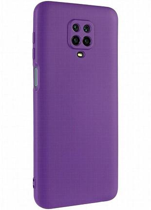 Чехол tpu getman liquid silk full camera для xiaomi redmi note 9s / note 9 pro / note 9 pro max фиолетовый / ultra violet