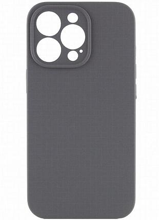 Чохол silk full camera protective (aa) no logo для apple iphone 15 pro (6.1") сірий / dark gray