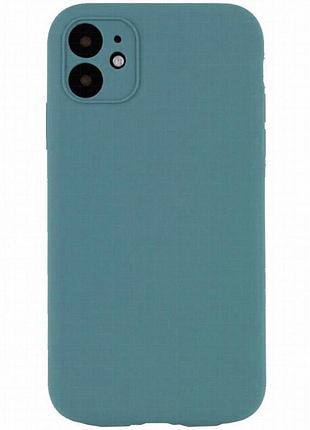 Чохол silk full camera protective (aa) no logo для apple iphone 12 (6.1") зелений / pine green