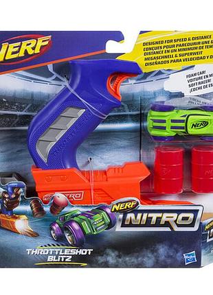Набір nerf nitro пусковий пристрій і машинка hasbro c0780