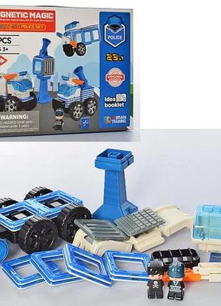 Магнитный конструктор "полиция" qunxing toys 23 эл. (lq661)