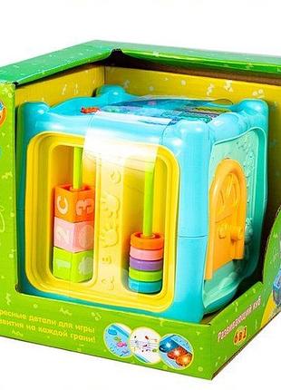 Інтерактивна іграшка розвиваючий куб mommy love 6 в 1 0913-38