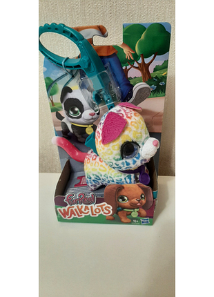 М'яка іграшка furreal friends hasbro маленький вихованець на повідці цуценя, райдужний (e3503)