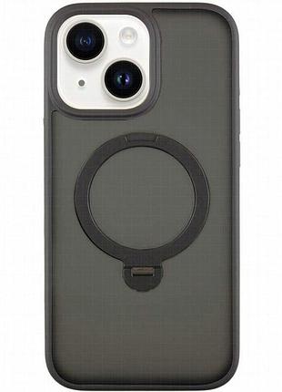Чохол ummi colorful with magnetic fit hq ring для apple iphone 15 (6.1") black