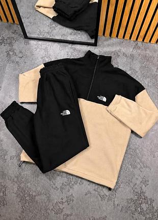 Спортивный флисовый костюм tnf унисекс, теплый комплект