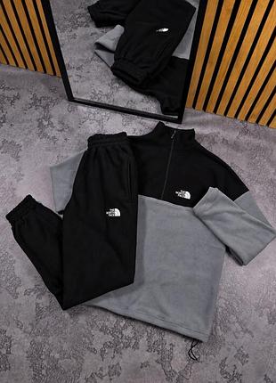 Спортивний флісовий костюм tnf унісекс, теплий комплект